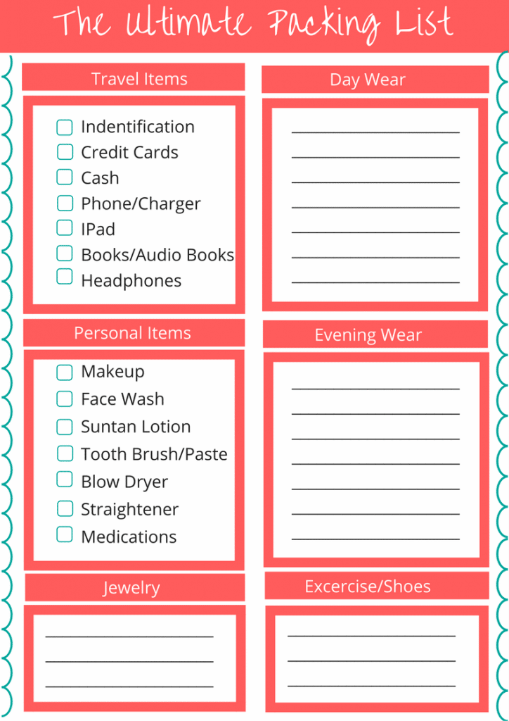 The Ultimate Packing List