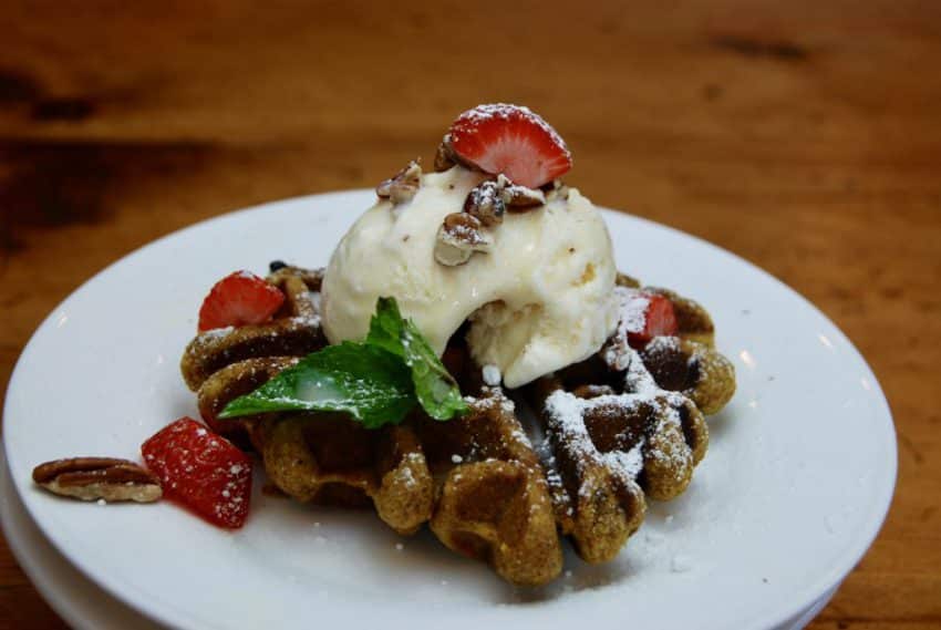 How To Host A Waffles And Ice Cream Bar For Your Holiday Party!