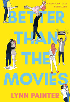  Better Than the Movies book cover by Lynn Painter  a delightful young adult romantic comedy featuring a quirky romance and classic rom-com tropes, perfect for a fun book club discussion.