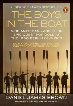 Cover of The Boys in the Boat by Daniel James Brown - University of Washington rowing team, 1936 Berlin Olympics, inspirational sports history