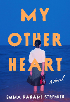  My Other Heart book cover by Emma Nanami Strenner, featuring two figures embracing, symbolizing a deep, complex bond and themes of love, loss, and connection.