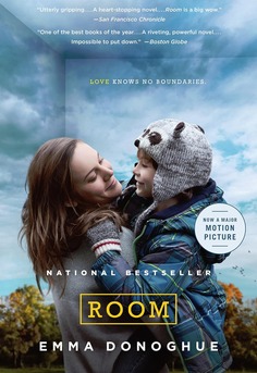 Book cover of Room by Emma Donoghue - literary novel about a mother and five year old son held captive that was shortlisted for the Man Booker Prize