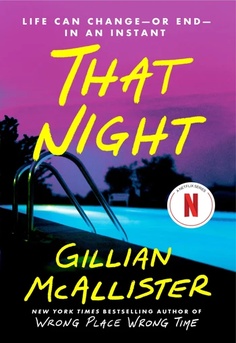  That Night by Gillian McAllister book cover � psychological thriller novel about friendship, secrets, guilt, and a life-changing night
