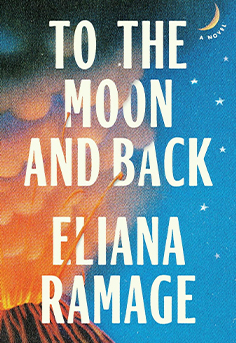  The cover of To the Moon and Back by Eliana Ramage, a young adult romance novel with a starry night sky and a couple silhouetted on a swing. The title is in a whimsical font, and the author's name is at the bottom. The image evokes feelings of love, nostalgia, and a journey through time and space.